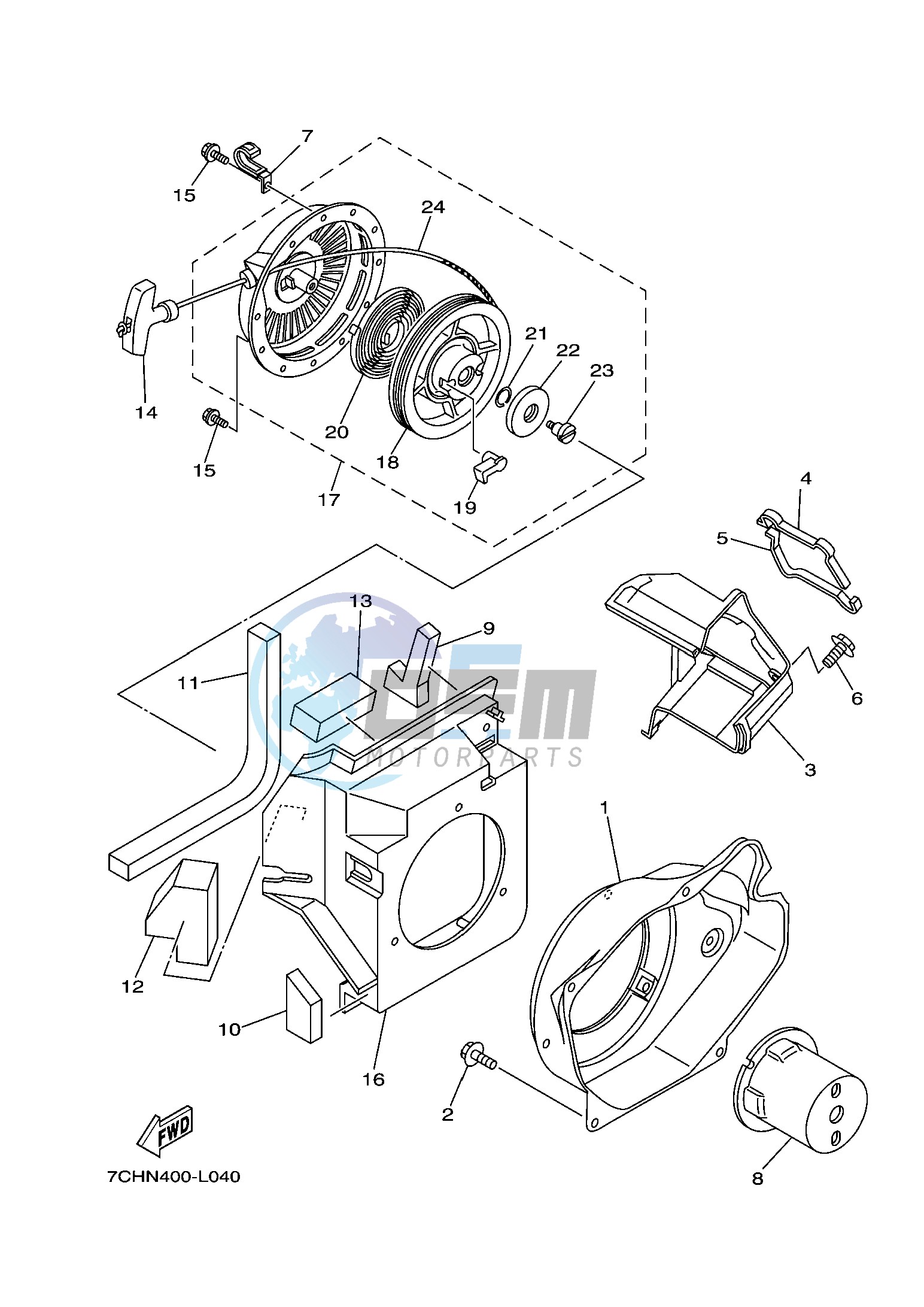 AIR SHROUD & STARTER