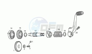 RS 125 drawing Starter lever