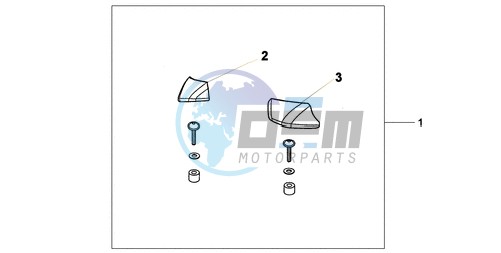 PILLION ARM REST SET