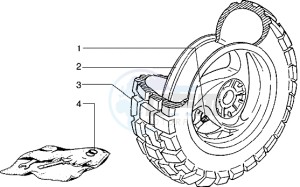 Typhoon 50 X drawing Rear Wheel