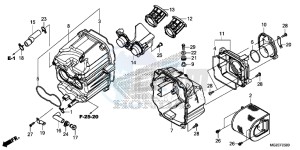 CB500FAD CB500F ABS Continue » UK - (E) drawing AIR CLEANER