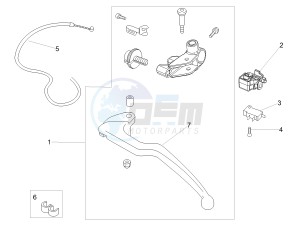 RSV4 1000 RR E4 ABS (EMEA) drawing Clutch control