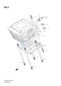 GZ125 Marauder drawing CYLINDER