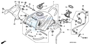 CBR125RW9 Germany - (G / WH) drawing FUEL TANK (CBR125RW7/RW9/RWA)