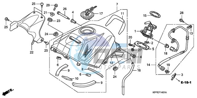 FUEL TANK (CBR125RW7/RW9/RWA)