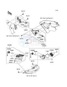 1400GTR_ABS ZG1400CDF FR GB XX (EU ME A(FRICA) drawing Turn Signals