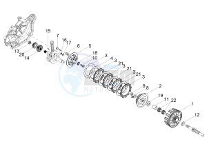 RS 125 4T E4 ABS (EMEA) drawing Clutch