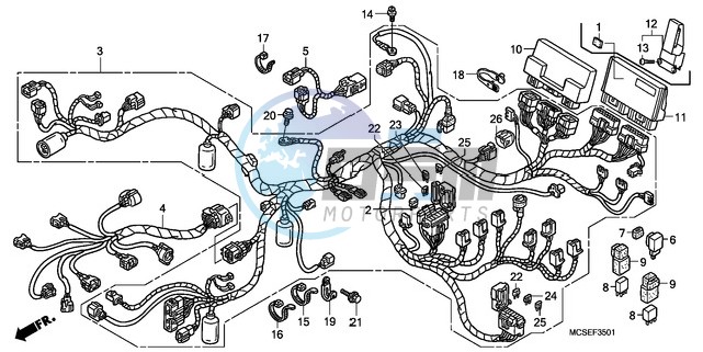 WIRE HARNESS (ST1300A)