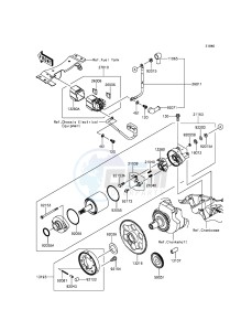 Z300 ER300AGF XX (EU ME A(FRICA) drawing Starter Motor