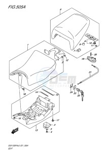 GSX-1250F ABS EU drawing SEAT