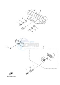 MTT690-A MT-07 TRACER TRACER 700 (BC61 BC61 BC61) drawing TAILLIGHT