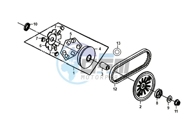 MOVABLE FLANGE / V-BELT