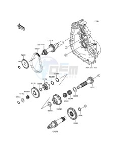 MULE 600 KAF400BGF EU drawing Transmission