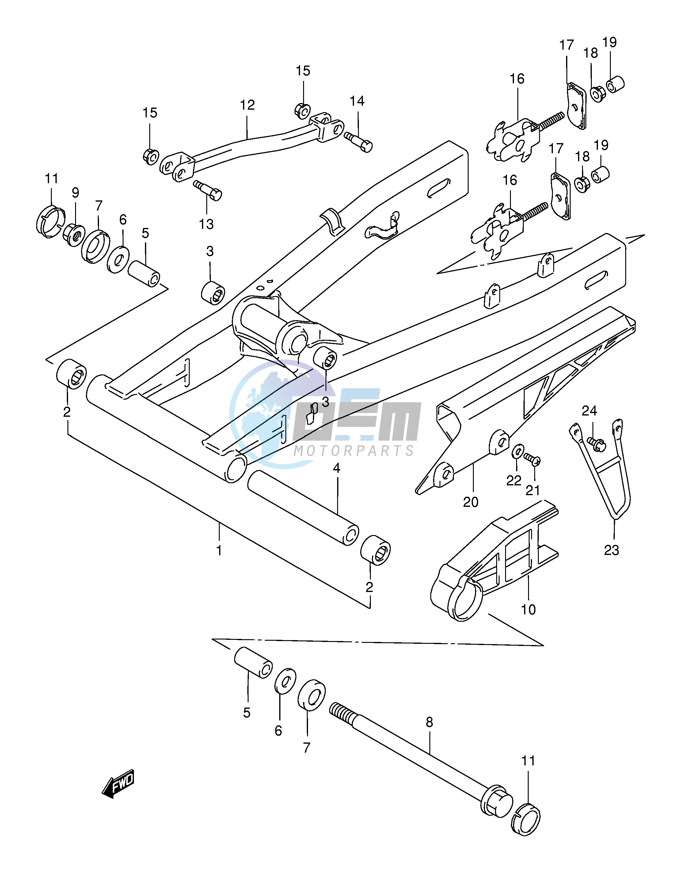 REAR SWINGING ARM