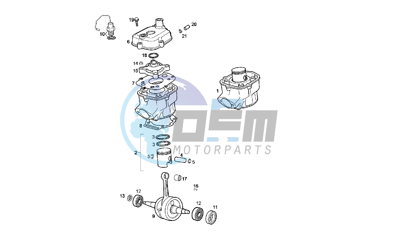 CRANKSHAFT - CYLINDER - CYLINDER HEAD