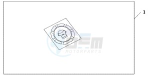 CB600FAC drawing FUEL FILLER PAD