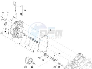 MP3 300 ie lt MP3 300 ie lt Sport drawing Flywheel magneto cover - Oil filter