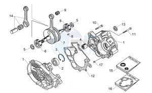 Mini RX 50 Entry drawing Crank-case-Connect.rod group