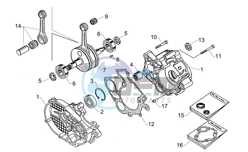 Crank-case-Connect.rod group