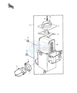 KE 125 A [KE125] (A7-A8) [KE125] drawing AIR CLEANER -- 80-81 A7_A8- -