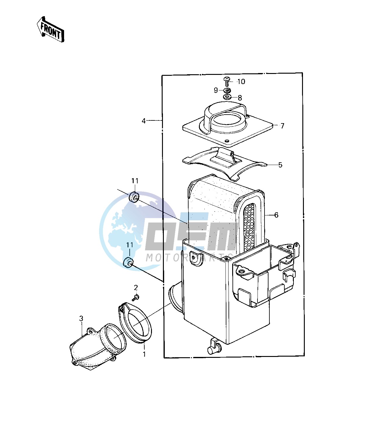 AIR CLEANER -- 80-81 A7_A8- -