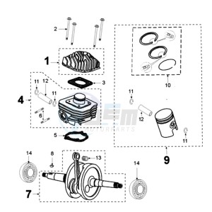 VIVA 3 L 2T A drawing CRANKSHAFT