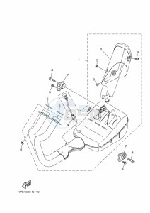 MT-07 ABS MTN690-A (B4C9) drawing EXHAUST