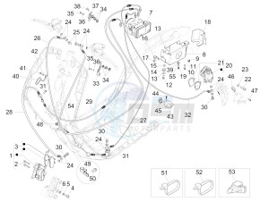 946 125 4T 3V ABS ARMANI (EMEA, APAC) drawing Brakes pipes - Calipers (ABS)