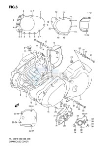 VL1500 (E3-E28) drawing CRANKCASE COVER