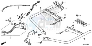 TRX420FM2H Europe Direct - (ED) drawing PEDAL/STEP