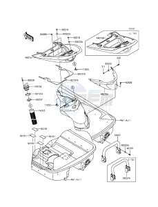 JET_SKI_ULTRA_LX JT1500KDF EU drawing Hull Rear Fittings