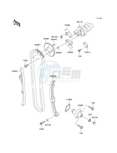 KVF 360 A [PRAIRIE 360 4X4] (A6F-A9F) A6F drawing CAMSHAFT-- S- -_TENSIONER