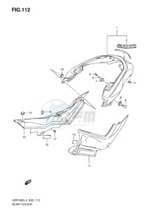 VZR 1800 Z drawing REAR FENDER L4