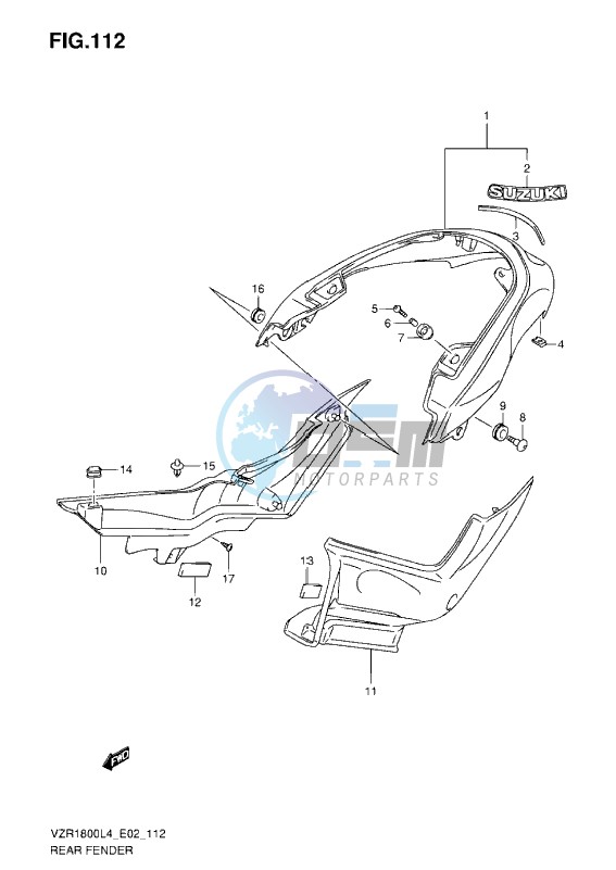 REAR FENDER L4