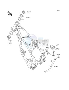 KX85 / KX85 II KX85B9F EU drawing Frame