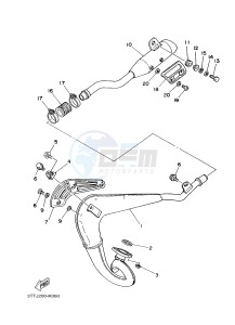 DT175 (3TSV) drawing EXHAUST