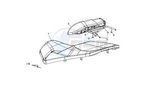 MAXSYM 400I (L8) EU drawing BUDDYSEAT