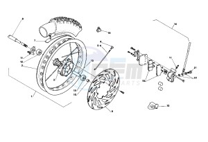 Pegaso 125 GQ drawing Front wheel