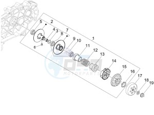 MP3 300 ie Touring drawing Driven pulley