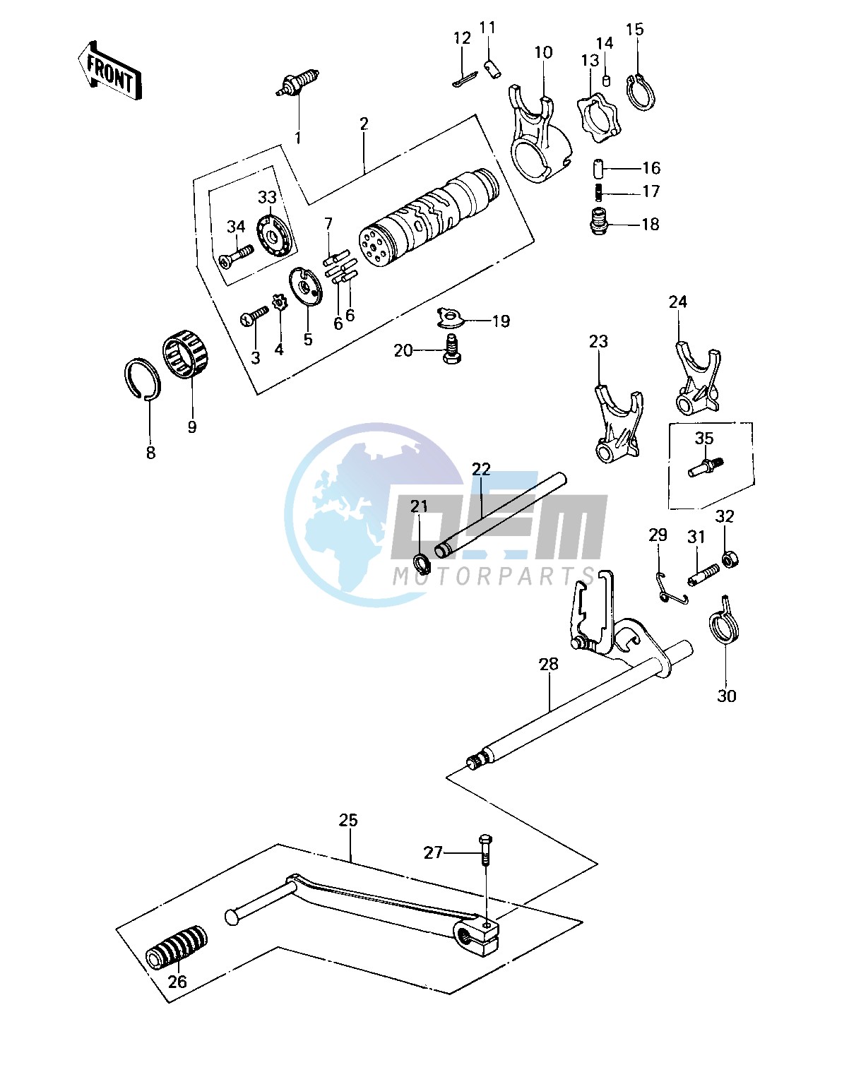 GEAR CHANGE MECHANISM