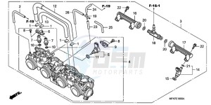 CB1000R9 UK - (E / MPH) drawing THROTTLE BODY