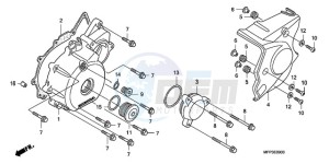 CB1300SA9 Europe Direct - (ED / ABS BCT MME TWO TY2) drawing LEFT CRANKCASE COVER