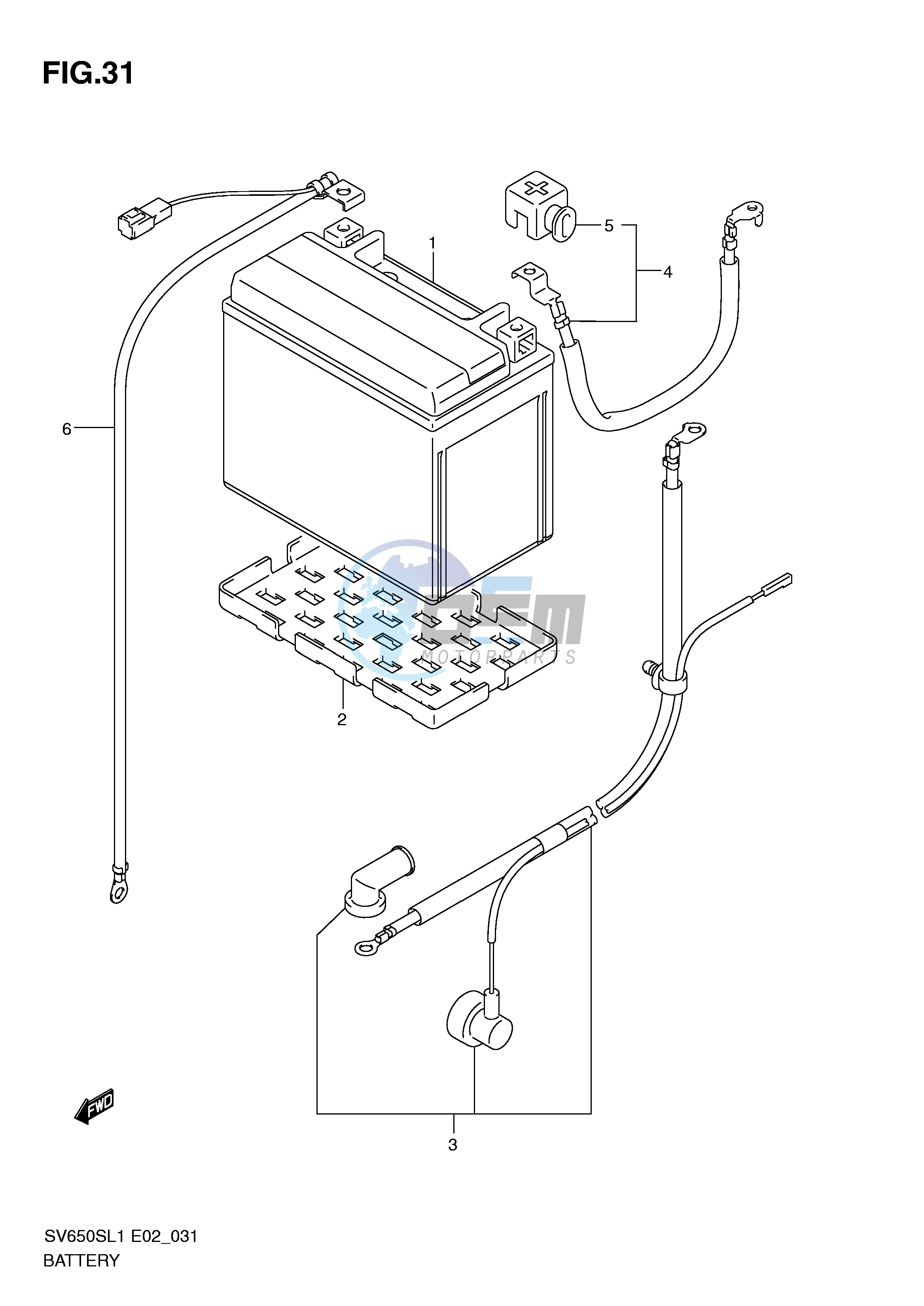 BATTERY (SV650SL1 E24)