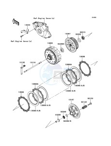 KX450F KX450FCF EU drawing Clutch