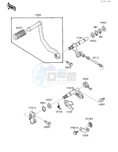 VN 1500 B [VULCAN 88 SE] (B1-B3) [VULCAN 88 SE] drawing GEAR CHANGE MECHANISM