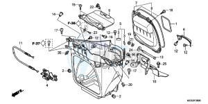 NC700XAD NC700X ABS Europe Direct - (ED) drawing LUGGAGE BOX