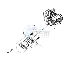 GTS 125 EFI drawing CARBURATOR