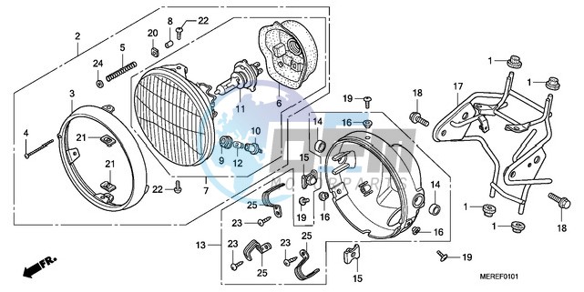 HEADLIGHT (CBF600N/NA)