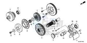 GL1800BE F6B Bagger - GL1800BE UK - (E) drawing PRIMARY DRIVE GEAR