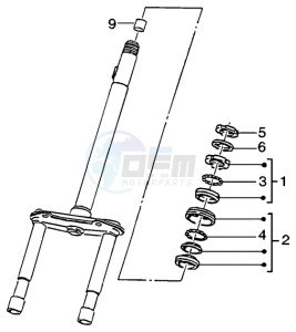 Liberty 125 Leader RST drawing Steering bearing ball tracks